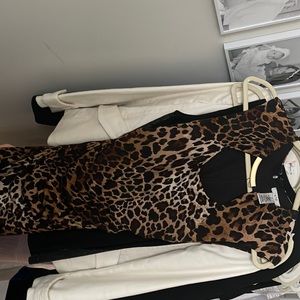 Leopard cache dress size 2 .